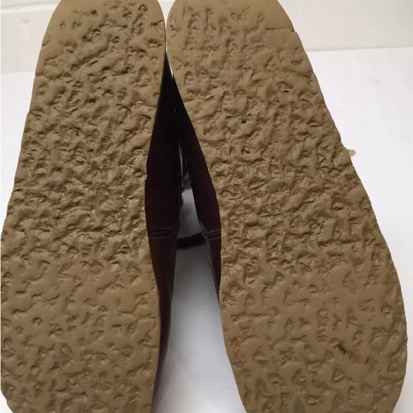 Bass women’s 7.5 lace up leather boots rubber soles calf length Sherpa lined - Picture 5 of 5